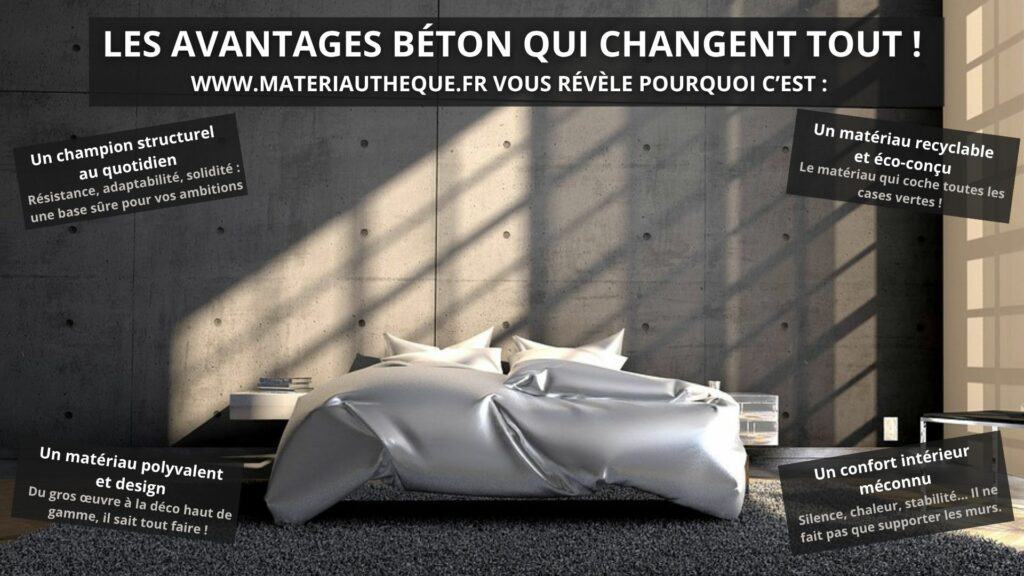 Avantages des bétons